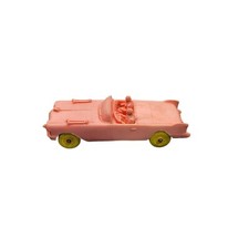 Auburn Rubber Cadillac Car, Auburn Vintage Toy  • yellow tires