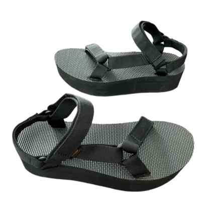 New Teva Women's Flatform Universal Platform Y2K Inspire Black Sandal Various Sz