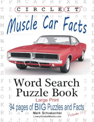 Circle It, Muscle Car Facts, Large Print, Word Search,  -  NEW Mark Schumacher 2