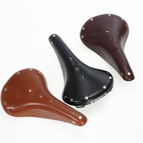 Brooks B17 Standard Classic Vintage Bike Leather Saddle - Black / Brow