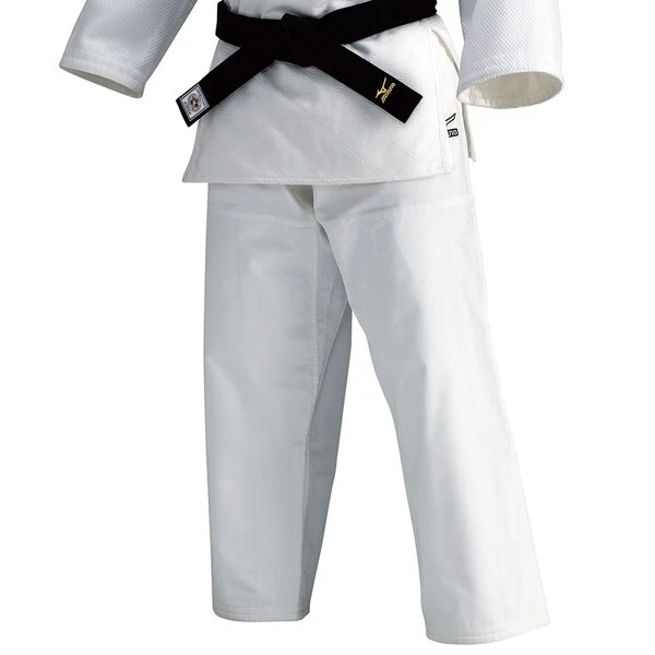 Conjunto Chaqueta y Pantalón Mizuno Judo Gi YUSHO Doble Tejido 22JM6A8201/22JP5A7201 NUEVO Foto 3 de 4
