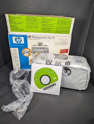 HP PhotoSmart A610 Portable Photo Printer - OPEN BOX Sealed Printer See Pics