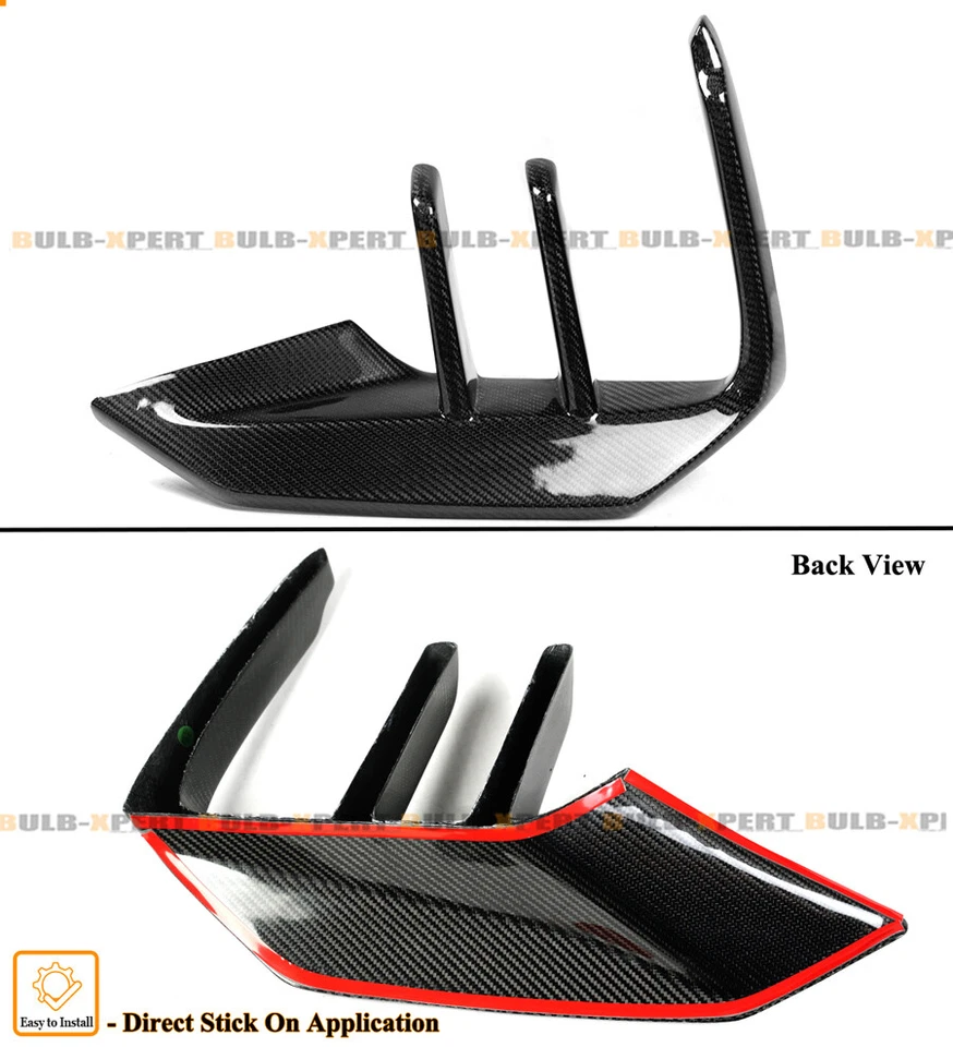 PARA BMW F87 M2C CTM 19-2021 2 ALETAS FIBRA CARBONO PARACHOQUES DELANTERO SEPARADORES CONDUCTOS DE AIRE Foto 3 de 4