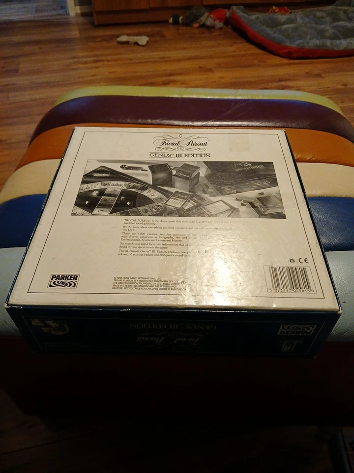 TRIVIAL PURSUIT MASTER GAME GENUS 3RD EDITION 1992 LOVELY & COMPLETE XMAS FUN - Image 2 of 4