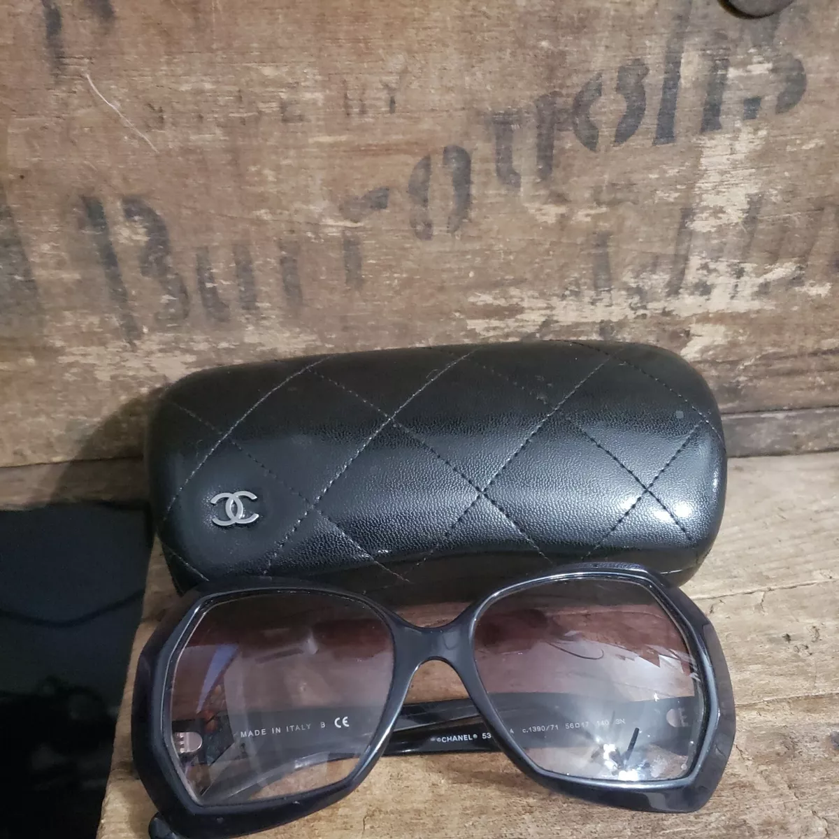 Auth CHANEL Icon Sunglasses Black Plastic 5123-A with Case for sale online