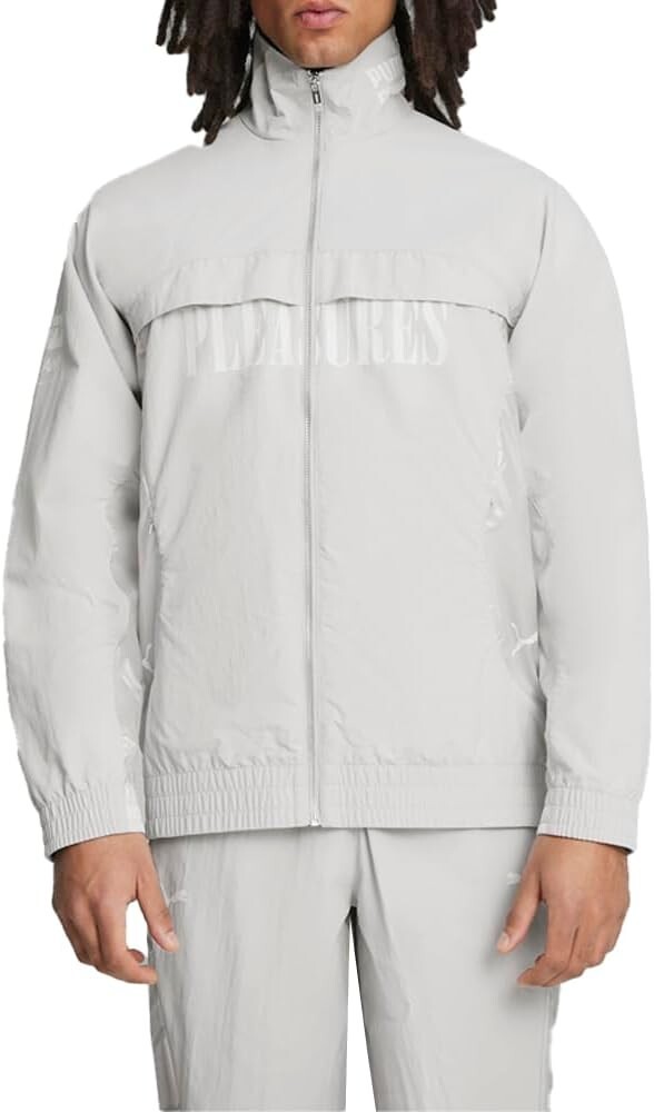 PUMA x Pleasures 624095-72 Cellerator Track Jacket Grey ( M ) | eBay