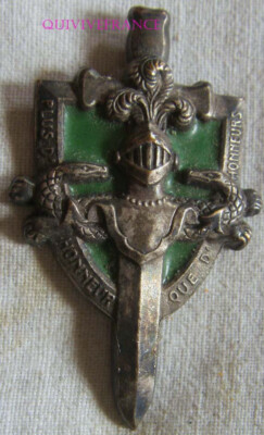 IN30407 - INSIGNIA 3Rd Armored Division, Enamel, More Honor, Large Model, Green