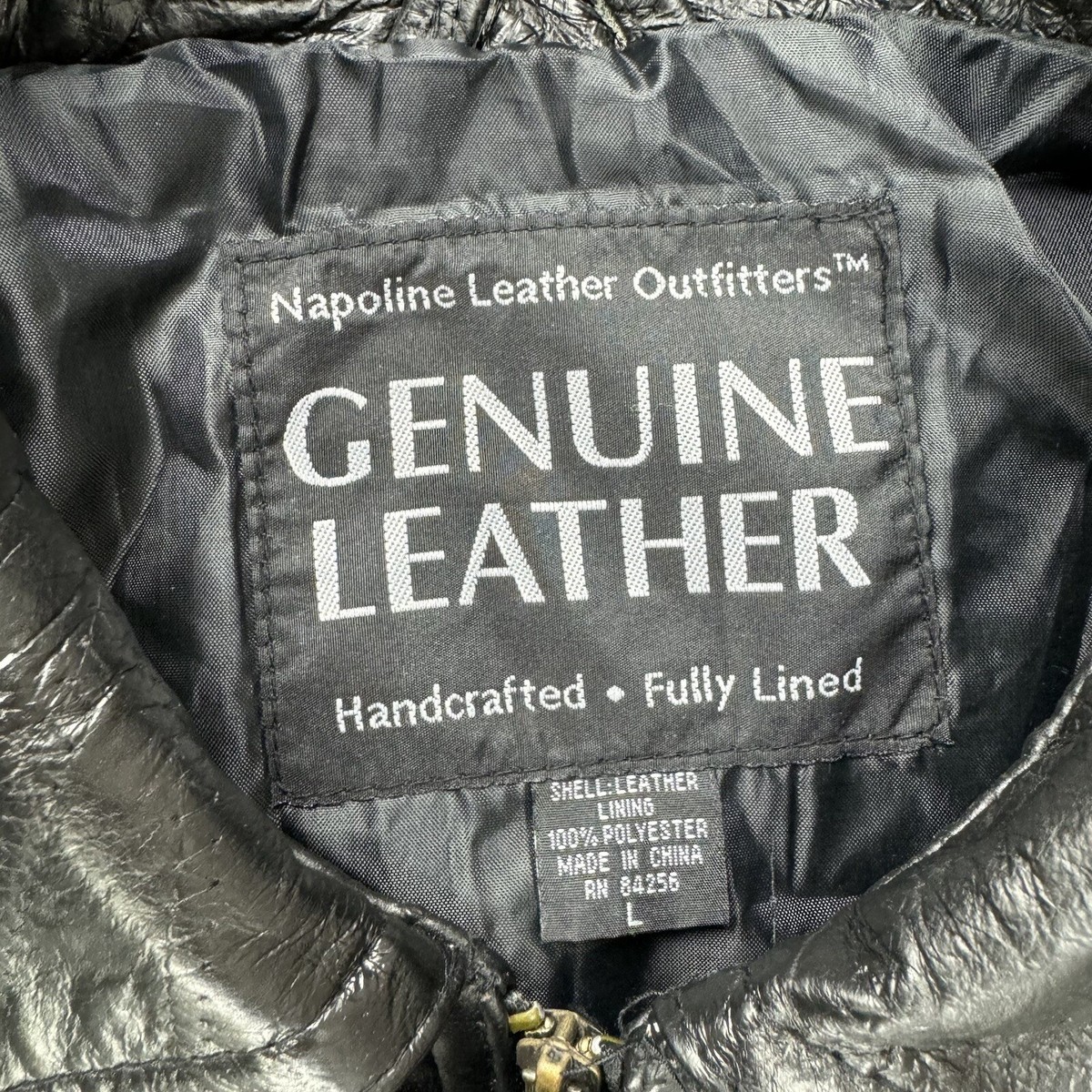 Napoline Leather Outfitters Jacket Men Genuine handcrafted Black