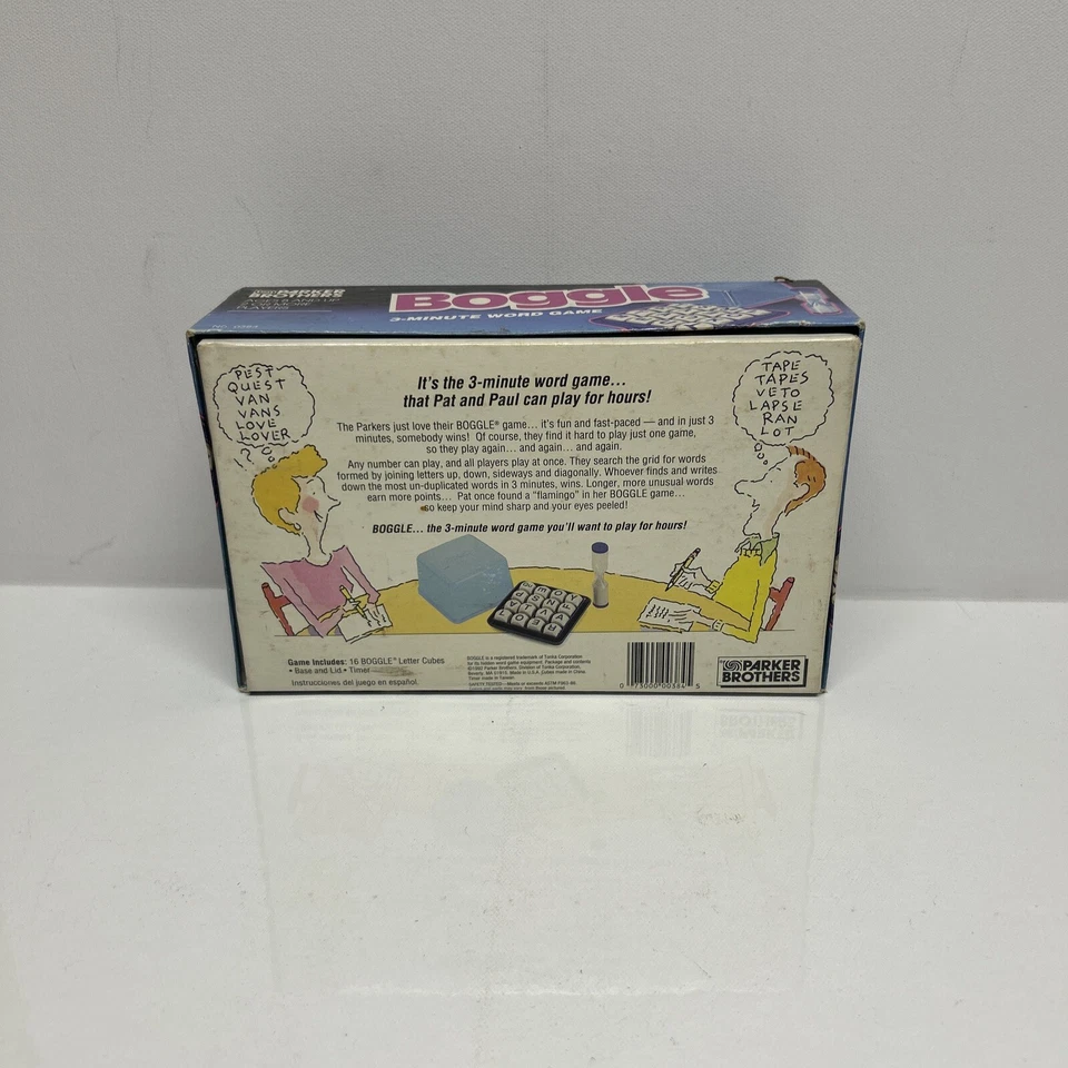 1992 Boggle Word Search Dice Game By Parker Brothers Vintage - Image 2 of 4