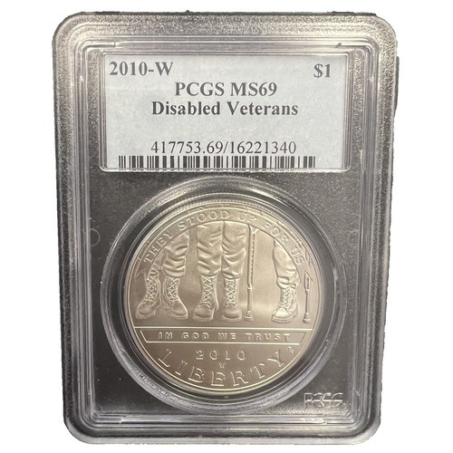 1984-D Olympic Silver Commemorative Dollar MS69 PCGS Mint State 69