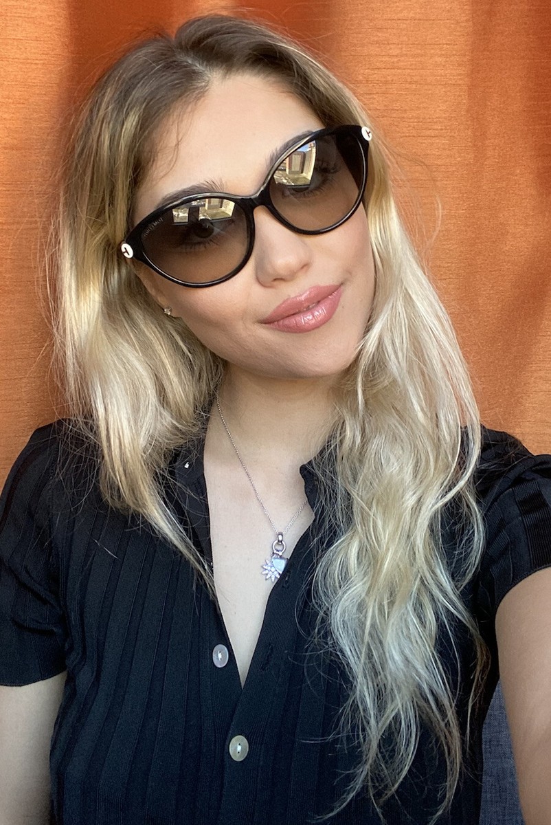 Tom Ford TF 342 05B Priscila 60mm Black Cat Eye Oversized  display picture 2