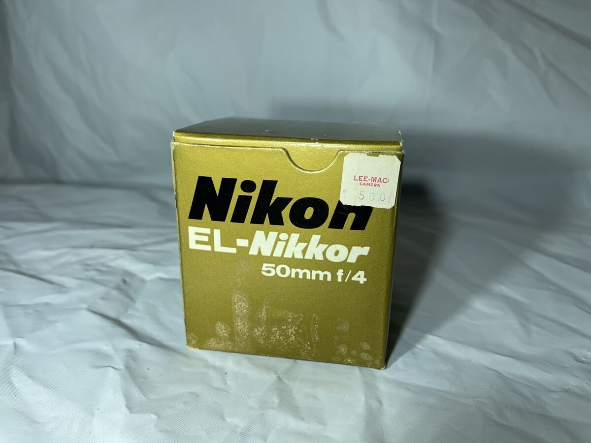 Nikon EL-Nikkor 50MM F/4 Camera Lens Vintage GREAT Shape Nikon EL-Nikkor 50MM F/4 Camera Lens Vintage GREAT Shape