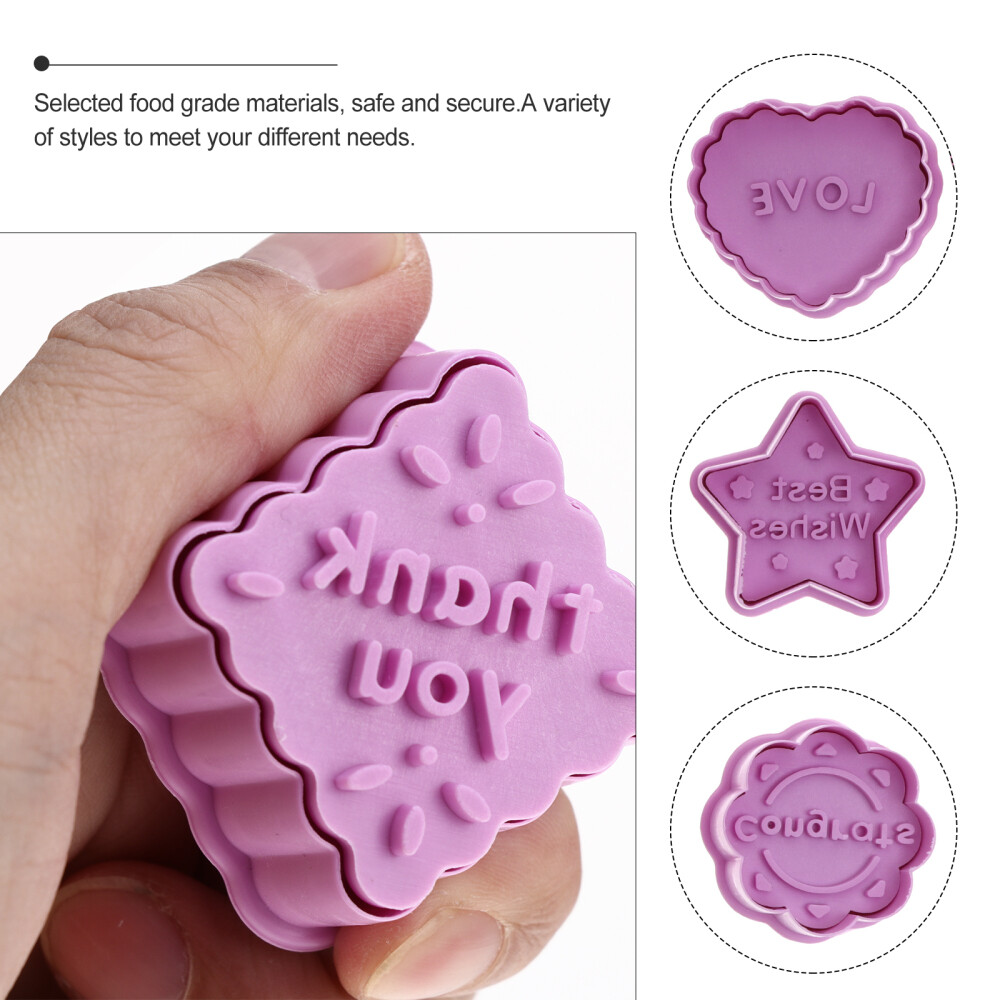 8Pcs Star Cookie Diy Cookie Stamps Biscuit Embosser Star Stamp eBay