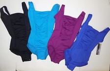 Body Wrappers P341 Ruched V back leotard Premiere line Tank dance ch/ladies