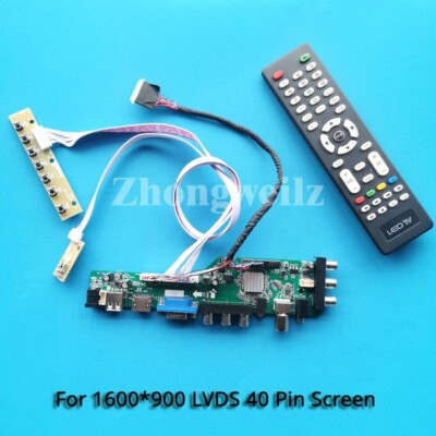 For LTN140KT01-301/001 USB AV HDMI 40Pin LVDS 1600x900 DVB-T2/C Driver Board Kit