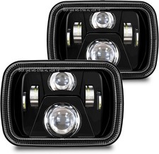 H6054 5x7 6x7 LED Headlights Compatible with Jeep Cherokee 5x7 Classic Version
