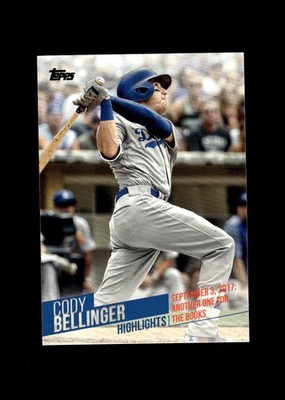 2018 Topps Cody Bellinger Highlights Another One for the Books Dodgers