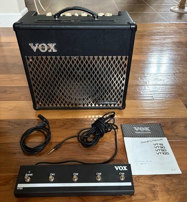 VOX VT30 Hybrid Modeling Amp With Tube, VOX VFS5 Foot Switch, Owner's Manual