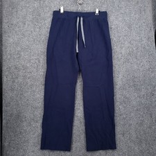FIGS Women s Livingston Basic Scrub Pants S Small Blue Drawstring Straight Leg