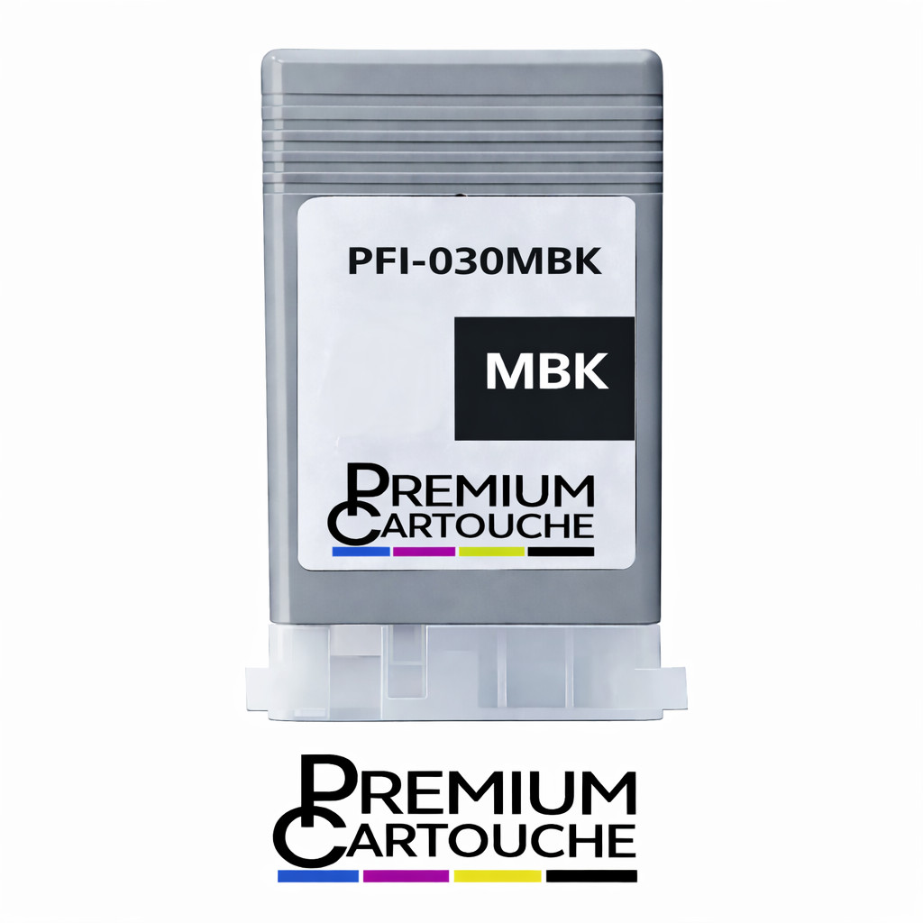 Cartouche PFI030 Noir Mat encre compatible traceur impression technique 55ml - 2