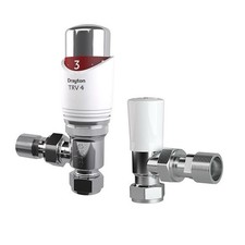 Drayton TRV4 Classic Radiator Valve With LockShield Chrome