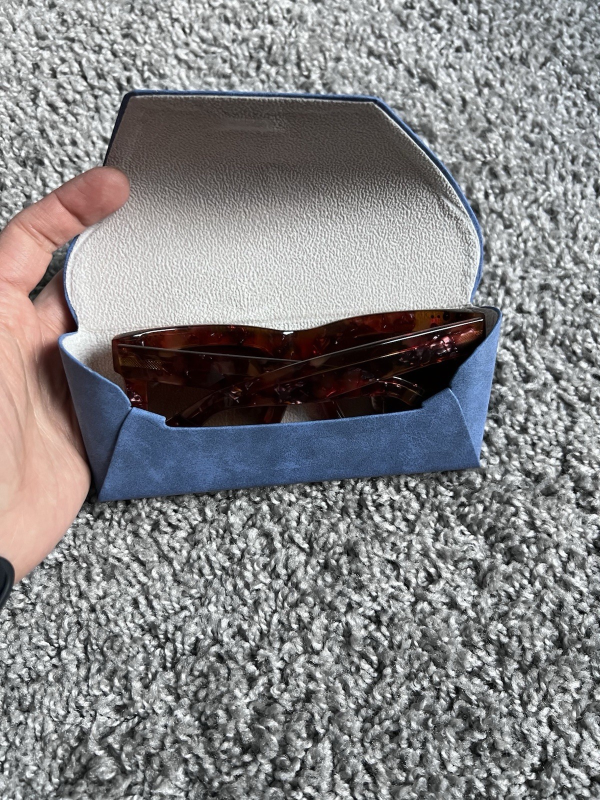 Bold Sunglasses with Oversized Frames Studded Tor… - image 9