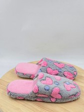 NWOT Womens Elegant Heart Plush Slippers Sz 7-8