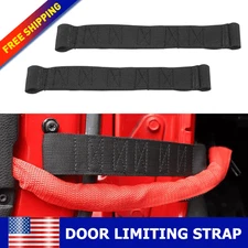 2* Fit Jeep Wrangler JK JL JT Door Limiting Strap Wire Harness Oxford Adjustable