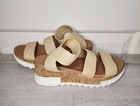 Cushionaire Woven Platform Sandals with Cork Wedge - Beige Size 7.5 — photo 7