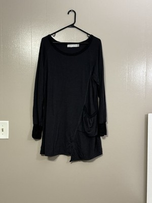 URBAN MANGO Gray Tunic Top Long Sleeve Size XXL                C36