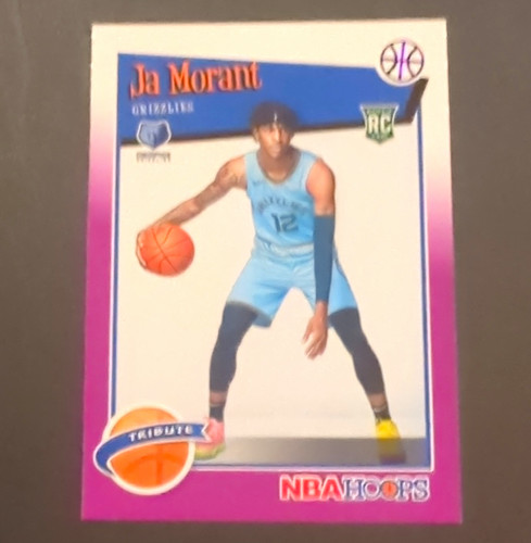 Panini 2019-20 NBA Hoops Tribute Ja Morant #297 Memphis Grizzlies RC Purple