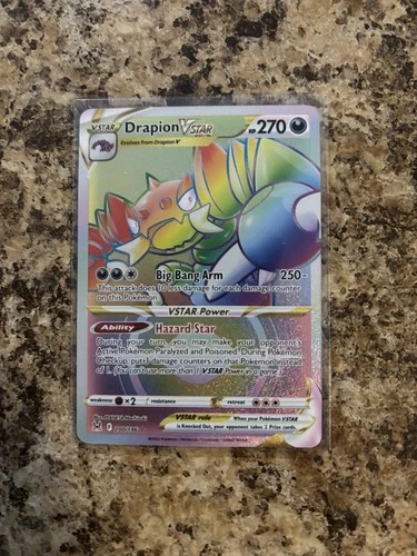 Drapion VSTAR 200/196 Rainbow Rare Lost Origin Pokemon Holo Near Mint