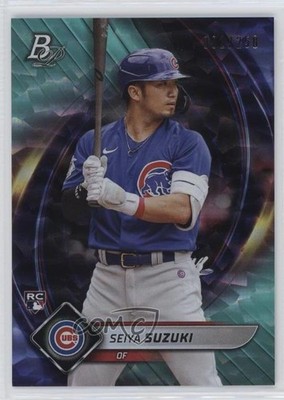 2022 Bowman Platinum Aqua Ice Foilboard /250 Seiya Suzuki #75 Rookie RC 11o2