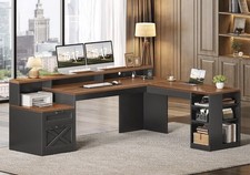 L-Shaped Computer Desk. New. See Info.