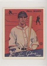 1982 Dover National League Baseball Cards Reprints Paul Waner (1934 Goudey) 07i7