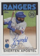 2021 Topps Update 1986 Topps Baseball Sherten Apostel #86B-SA Auto 0c6