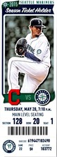 TICKET - Seattle Mariners vs Cleveland Indians May 28 2015 Corey Kluber 13 K's