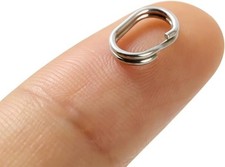 20Pcs Oval Double Jump Rings for Jewelry Making, Key Rings for S Silver