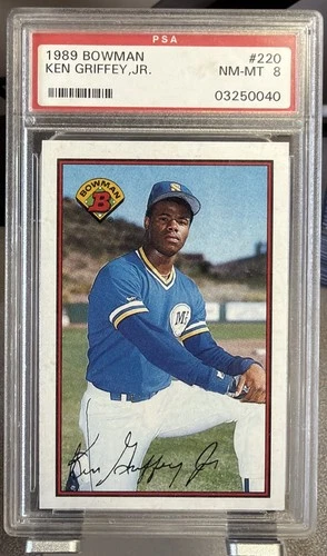 1989 Bowman Ken Griffey Jr #220 (RC) PSA 8
