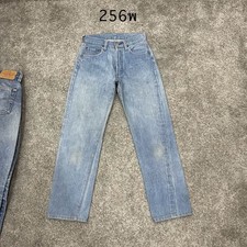 Vintage Levis 501 Redline Selvedge Jeans 26x28 Light Wash 70-80s USA