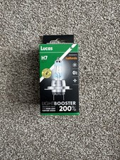 LUCAS H7 477 LightBooster 200% Brighter Upgrade 12V 55W Halogen Headlamp Bulbs