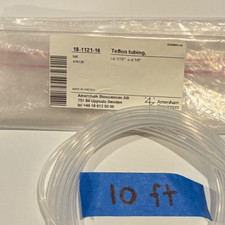 Teflon Tubing  clear  1/16" id x 1/8" od   10 feet long
