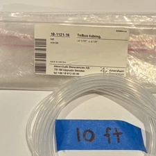 Teflon Tubing  clear  1/16" id x 1/8" od   10 feet long