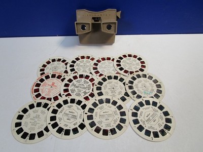 Vintage 3D VIEW MASTER GRAU SPIELZEUG SÄGER LOT KONVOLUT Retro Classic 12 ROLLEN