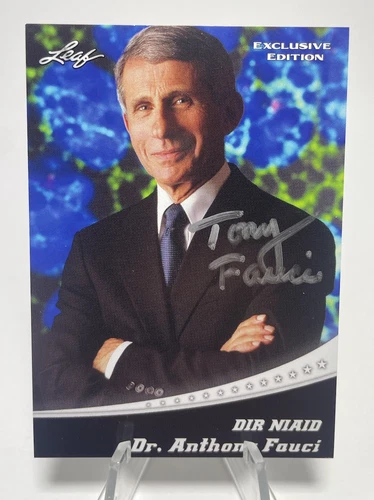 DR. ANTHONY FAUCI  Authentic Autographed 2020 Leaf Exclusive Edition Card