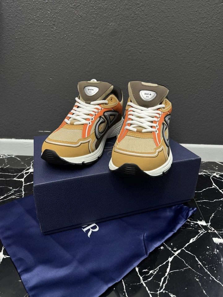 Zapatilla CD B30 Fall Vibe Crema y Naranja Talla 43 EU 10 EE. UU. Para hombres Hecha en Italia Foto 2 de 4