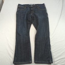 Wrangler Jeans Mens 38x30 Blue Retro Slim Boot Cut Western Cowboy Dark Wash