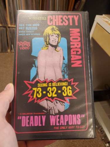 "Deadly Weapons" (VHS 1970) Chesty Morgan Harry Reeves Something Weird Video