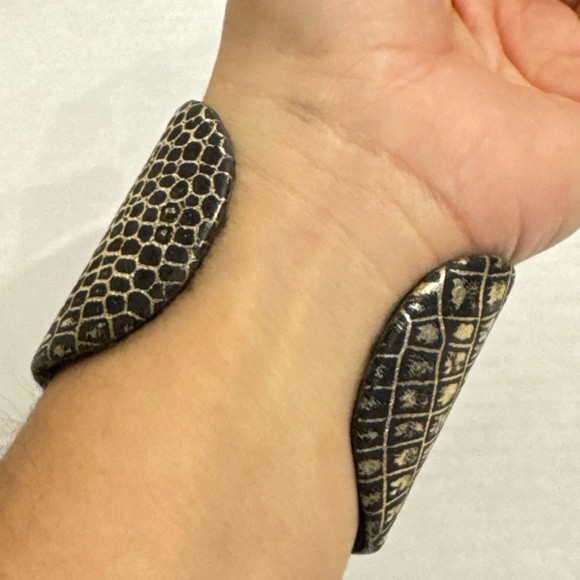 Handcrafted Embellished Statement Cuff Bracelet B… - image 14