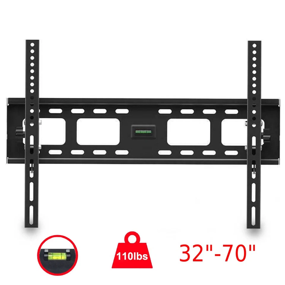 32 - 70" SLIM FLAT LCD LED TV WALL MOUNT BRACKET TILT 32 37 42 46 48 50 55 65 70